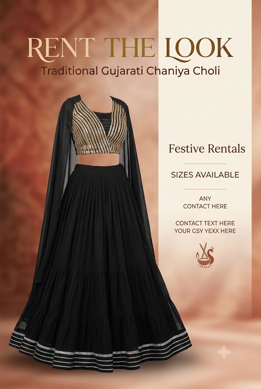 Sample 5, traditional Gujarati Chaniya Choli from Rent The Look
